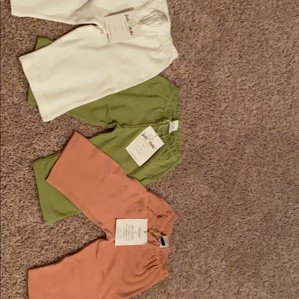 Organic cotton elastic waist pant